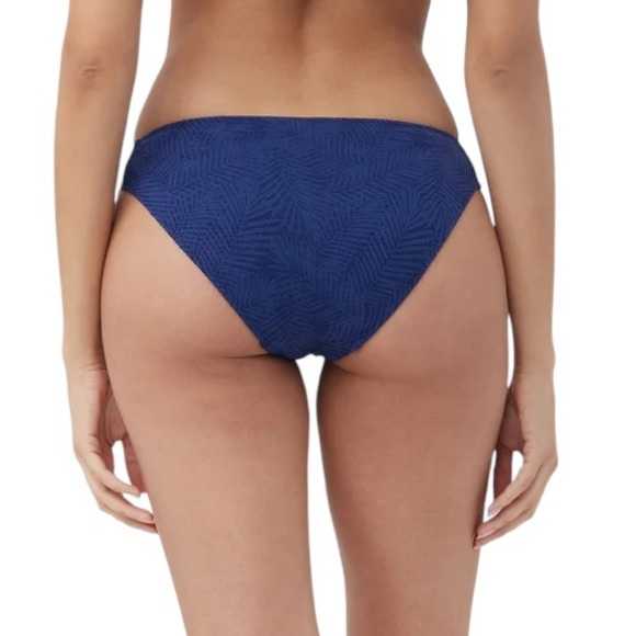 TRINA TURK DAINTREE TAB SIDE HIPSTER navy blue swim bottoms size 12 NWT - Picture 5 of 7